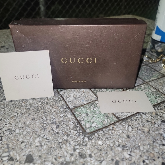 Gucci GG Interlocking 1973 Leather Purple Chain Wallet Authentic Brand New - Picture 12 of 17